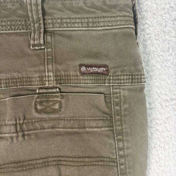 Legendary Outfitters Canvas Pant Men's 38x32 Relaxed Fit Green Cargo Work - Picture 9 of 10